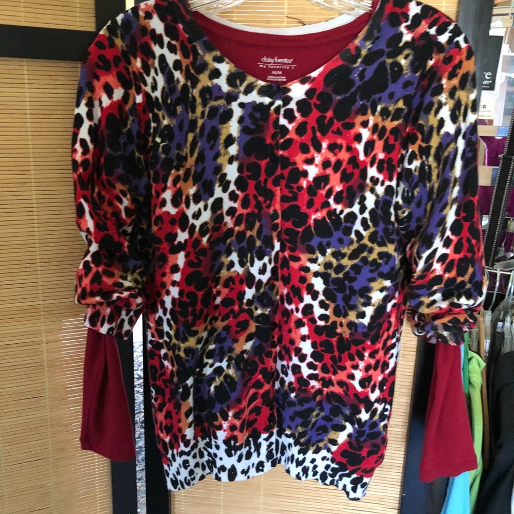 Joseph A. Jewel toned  light weight cardigan